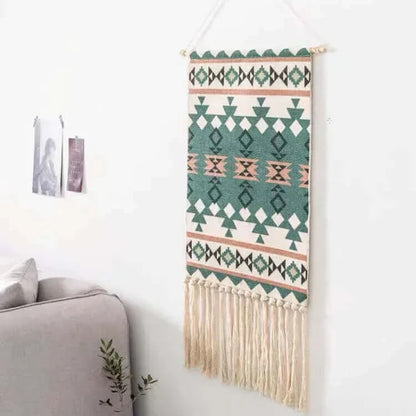 Avelena | Macrame Hängender Baumwollteppich