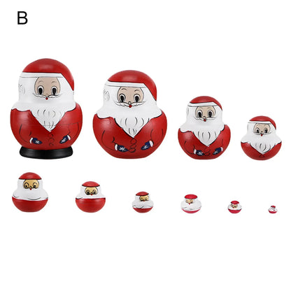 Avelena | 10 Stück/Set Holz Russische Matroschka Puppen