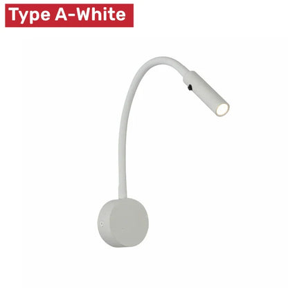 Avelena | Moderne Flexible LED-Lese-Wandlampe mit Schalter für Schlafzimmer und Studium - 1W/3W