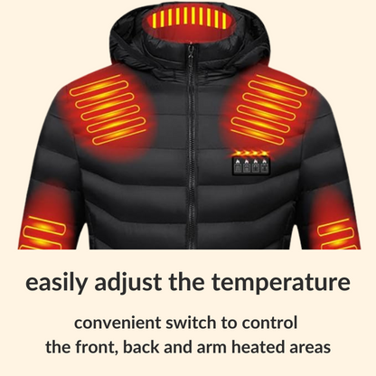 Avelena | Herren- & Damen-Heizjacke – Beste wiederaufladbare beheizte Pufferjacke, leichte batteriebetriebene Winterjacke UK