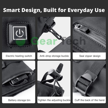 Avelena | Heizbare Handschuhe für Raynauds & Arthritis UK – Wiederaufladbare wasserdichte Thermohandschuhe mit 3 Heizstufen zur Schmerzlinderung