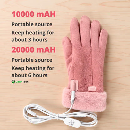 Avelena | Beheizte Handschuhe für Frauen UK – Damen Thermo Wasserfeste Winterhandschuhe mit Touchscreen & USB Wiederaufladbares Warmes Design