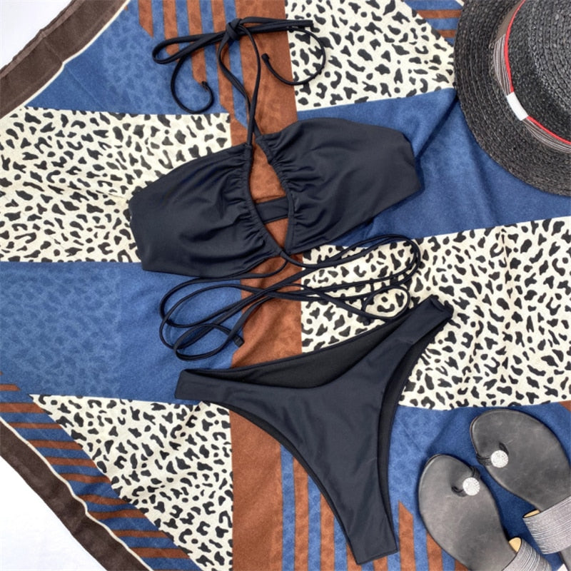 Avelena | Sexy Bandage Bikini Set Sommertrends Für 2022!