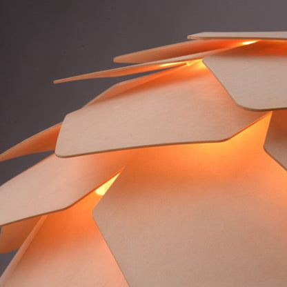 Avelena | Handgefertigte Holz Pinienzapfen Pendelleuchte