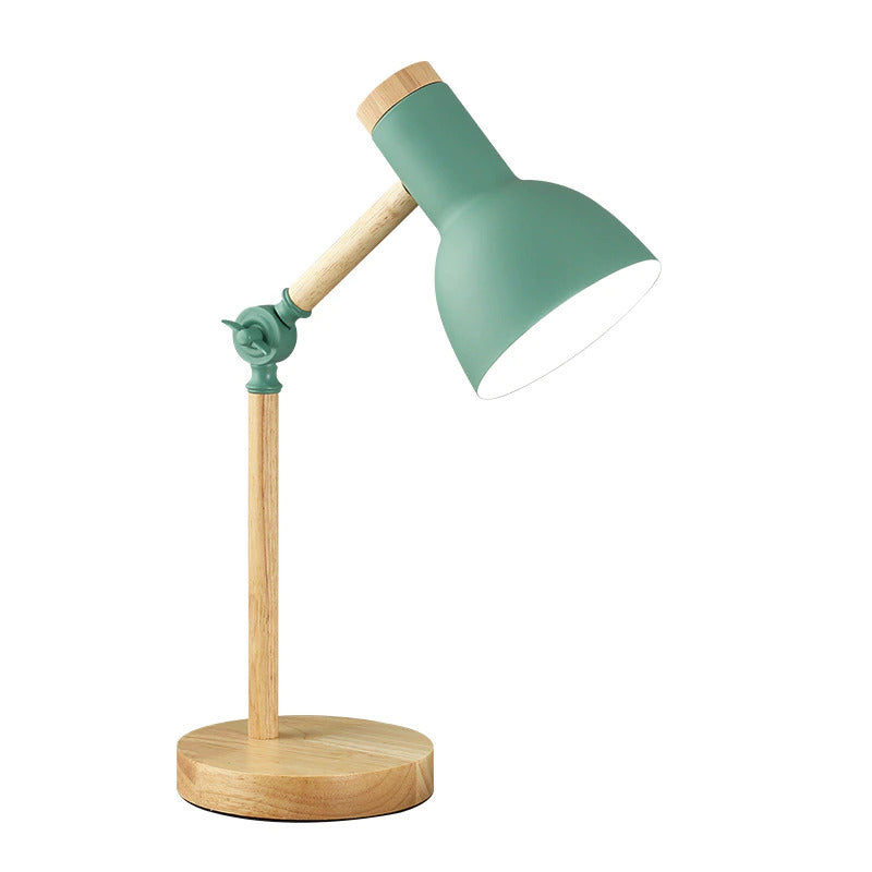 Avelena | LuminoShade – Moderne Schreibtischlampe aus Holz im skandinavischen Stil