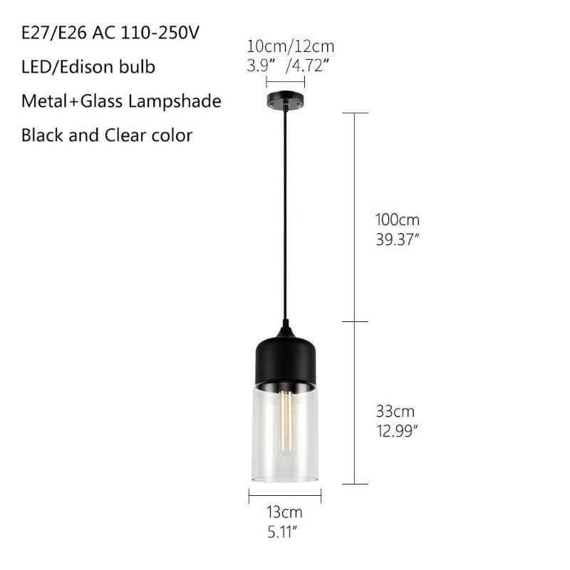 Avelena | Nordische Glas Pendelleuchte