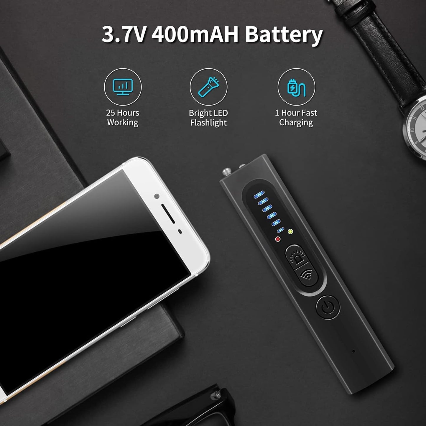 Avelena | Versteckter Kamera Detektor mit RF- und GPS-Tracking - Militärisches Überwachungsgerät zum Schutz der Privatsphäre