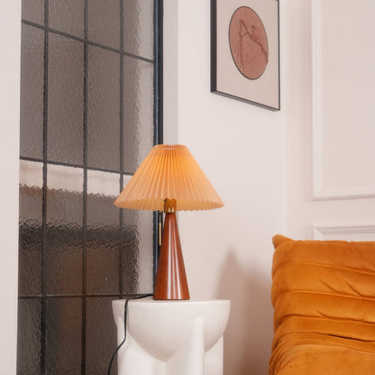 Avelena | AntiqueRadiance – Elegante Holz- und Metalltischlampe