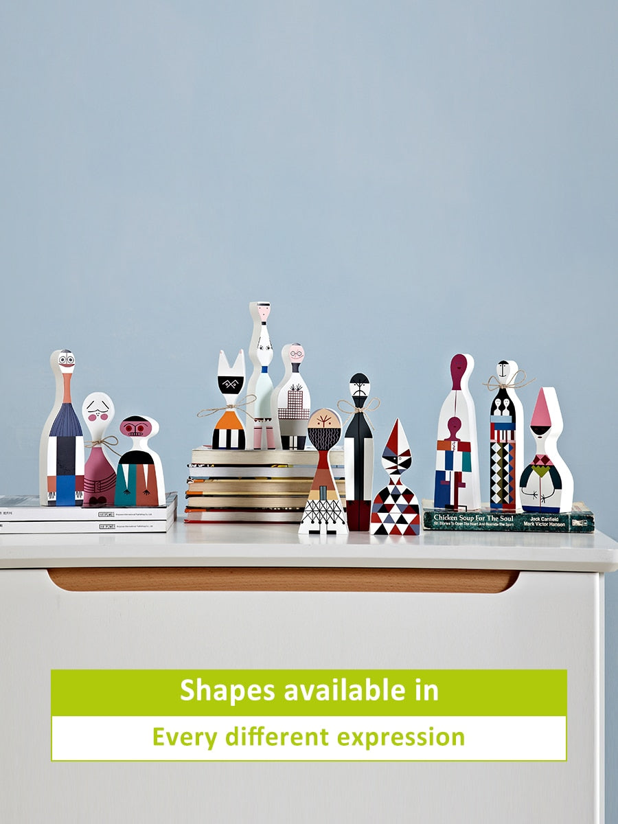 Avelena | Heimdekoration Wohnzimmer Kawaii Accessoires Skulpturen & Figuren Charakterformen Niedliche Holz Handgefertigt Europa Haushaltsgegenstände