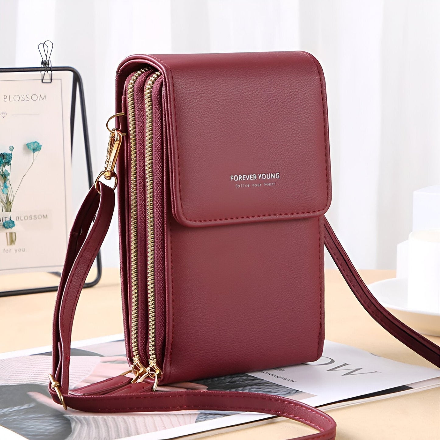 Avelena | Carry- Stilvolle Crossbody Geldbörse & Telefonhalter Tasche