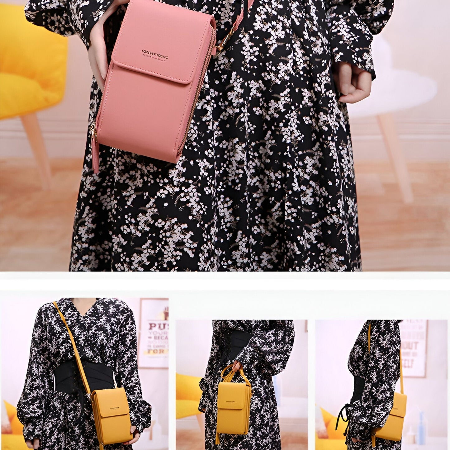 Avelena | Carry- Stilvolle Crossbody Geldbörse & Telefonhalter Tasche