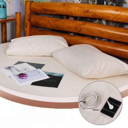 Avelena | Hochwertiges Leitfähiges Erdungslaken - Geerdetes Spannbetttuch - Einzel-/Doppel-Erdungsspannbetttuch