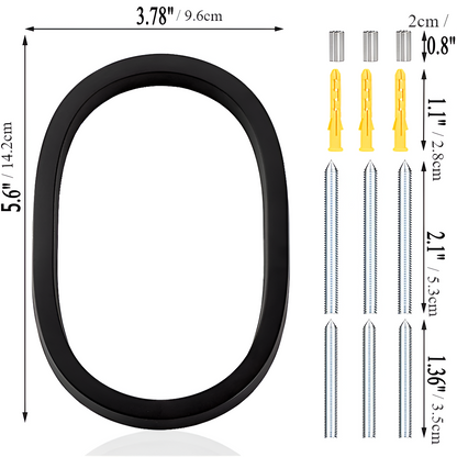 Avelena | Schwarz Ganz Hausnummer  -  Hausnummer Modern  -  Hausnummer Schild