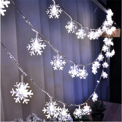 Avelena | Sparkle Lichterkette - Dekorative Kugel, Blumen, Stern, Schneeflocke LED Lichterkette