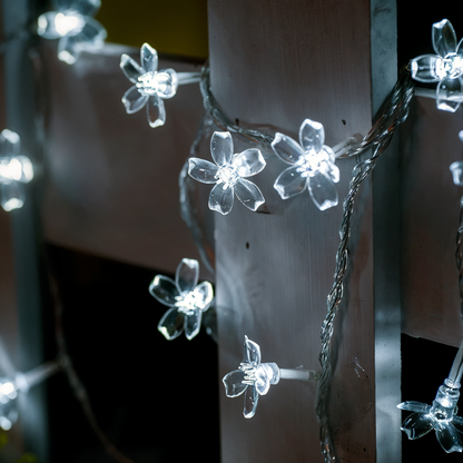 Avelena | Sparkle Lichterkette - Dekorative Kugel, Blumen, Stern, Schneeflocke LED Lichterkette