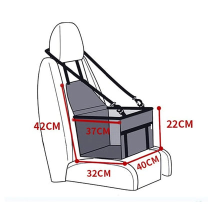 Avelena | AutoPaw erhöhter Autositz für Hunde – Wasserdicht, rutschfest und sicher für unterwegs