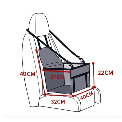 Avelena | AutoPaw erhöhter Autositz für Hunde – Wasserdicht, rutschfest und sicher für unterwegs