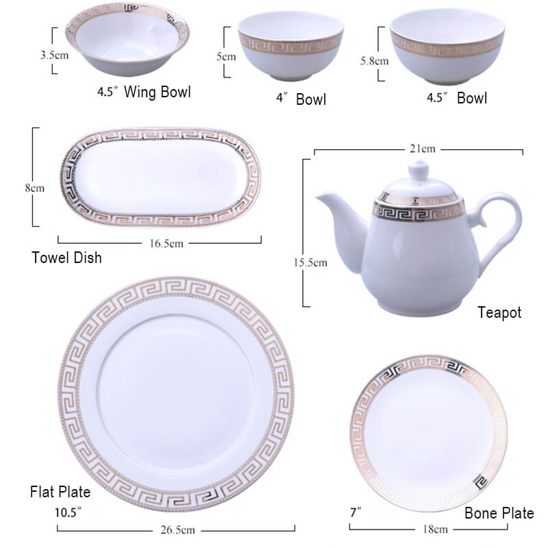 Avelena | Luxus Keramisches Geschirrset