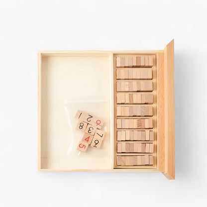 Avelena | Daan | Holzes Sudoku Brettspiel mit Schublade – Klassisches Denkspiel für alle Altersgruppen