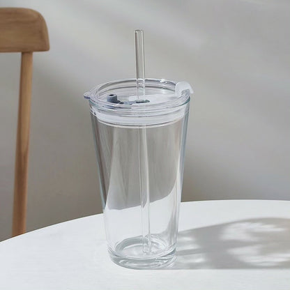 Avelena | Round Transparent Borosilicate Drinking Tumbler