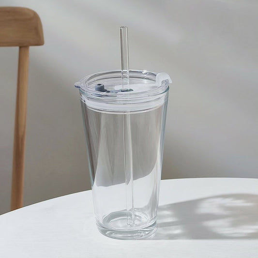 Avelena | Round Transparent Borosilicate Drinking Tumbler