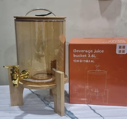 Avelena | 3,6 L Glasbehälter mit Bambusständer