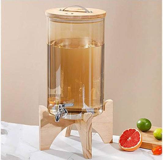 Avelena | 3,6 L Glasbehälter mit Bambusständer