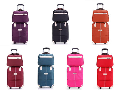 Avelena | 2 in 1 Reisetaschen Trolley-Taschen Handgepäck Taschen