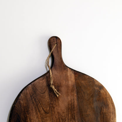 Avelena | Irregular Round Dark Brown Chopping Boards