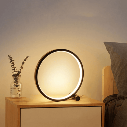 Avelena | Halo Glo Lampe – minimalistische dimmbare runde LED-Tischlampe