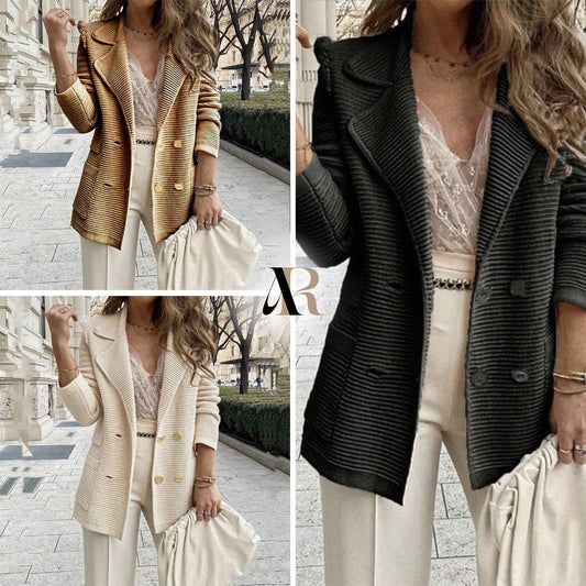 Mode Blazer Strickjacke  - Modisch & warm