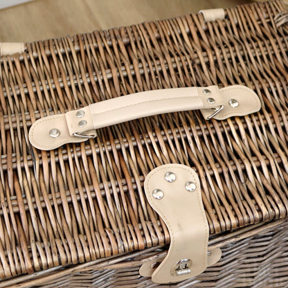 Avelena | Antique Wash Wicker Chest Hamper
