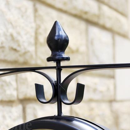 Avelena | Black  Double Sided Railway Outdoor Clock