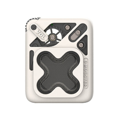 Avelena | D MOOSTER D16 Tragbarer HiFi Bluetooth 5.3 Lautsprecher, Unterstützt TF-Karte (Weiß)