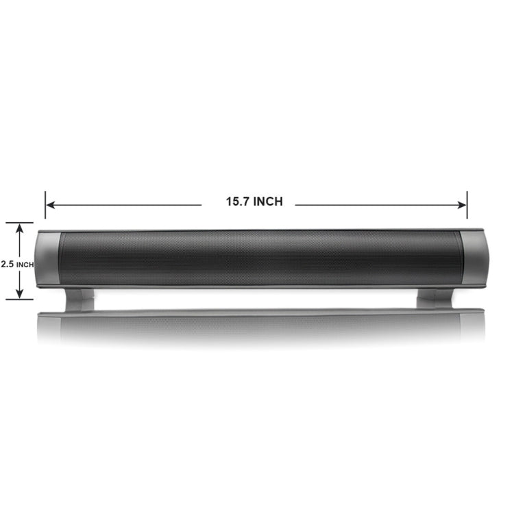 Avelena | Soundbar LP-08 (CE0150) USB MP3 Player 2.1CH Bluetooth Kabelloser Lautsprecher (Silber)