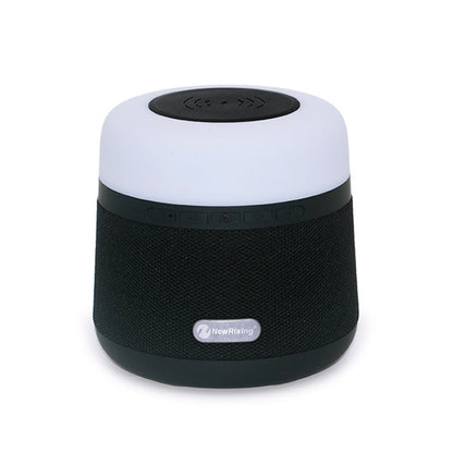 Avelena | NewRixing NR-3500 Multifunktionsatmosphärenlicht kabelloser Lade-Bluetooth-Lautsprecher mit Freisprechfunktion, unterstützt TF-Karte & USB & FM & AUX (Schwarz)