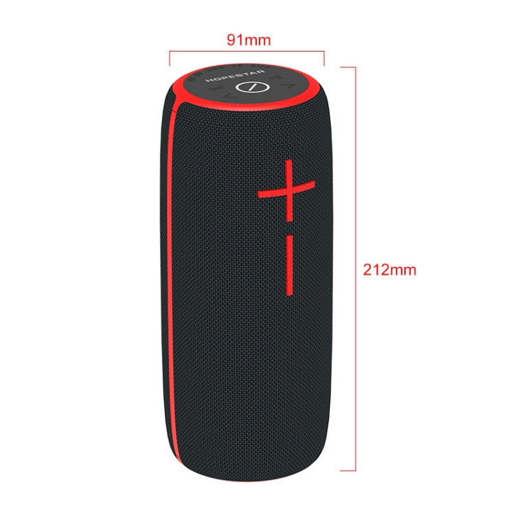 Avelena | HOPESTAR P21 TWS Tragbarer Outdoor Wasserdichter Gewebter Texturierter Bluetooth Lautsprecher, Unterstützt Freisprechfunktion & U-Disk & TF-Karte & 3,5 mm AUX & FM (Schwarz)