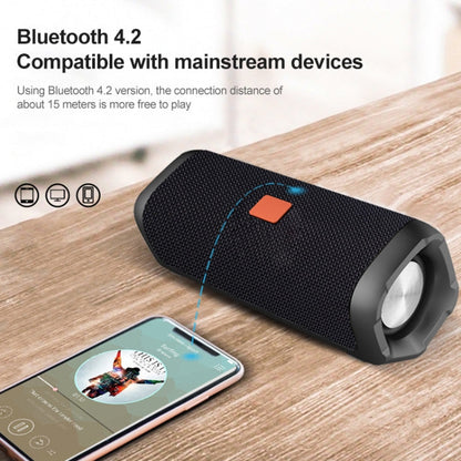 Avelena | EBS-605 Outdoor Tragbare Stoff Wasserdichte Drahtlose Bluetooth Subwoofer Lautsprecher (Schwarz)