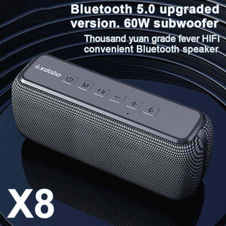 Avelena | XDOBO X8 60W Wireless Bluetooth Lautsprecher Outdoor Subwoofer Unterstützung TWS & TF Karte (Rot)