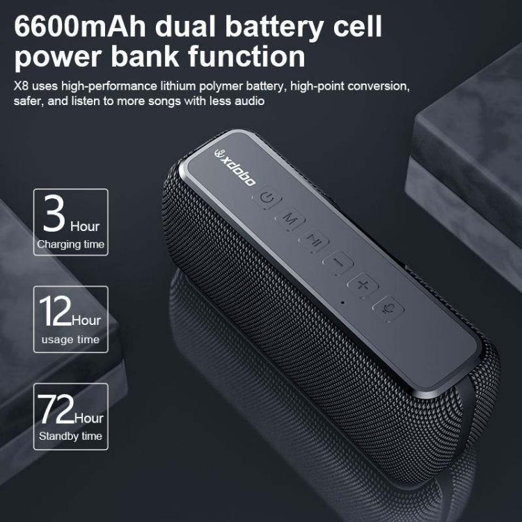 Avelena | XDOBO X8 60W Wireless Bluetooth Lautsprecher Outdoor Subwoofer Unterstützung TWS & TF Karte (Rot)
