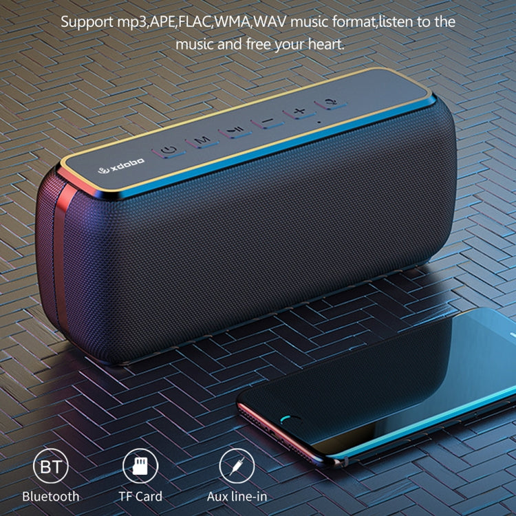 Avelena | XDOBO X8 60W Wireless Bluetooth Lautsprecher Outdoor Subwoofer Unterstützung TWS & TF Karte (Rot)