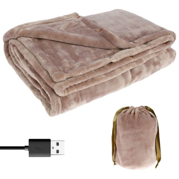 Avelena | kabelloses elektrisches Heizblanket | USB wiederaufladbare Fleece-Heizdecke