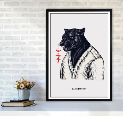 Avelena | Black Panther Kunstdruck von Jason Stanley