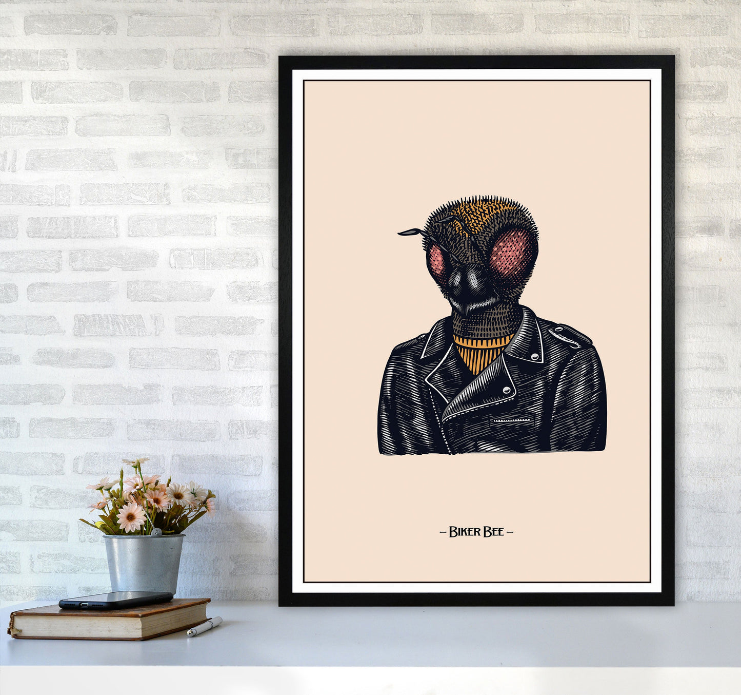 Avelena | Biker Bee Kunstdruck von Jason Stanley