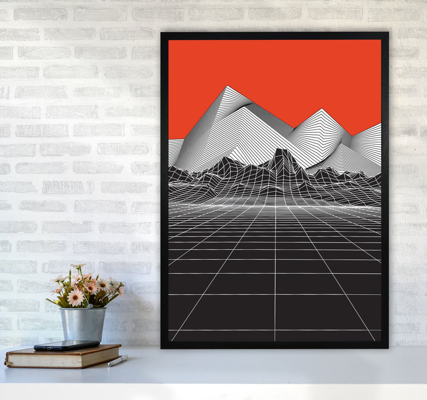 Avelena | Big Red Kunstdruck von Jason Stanley