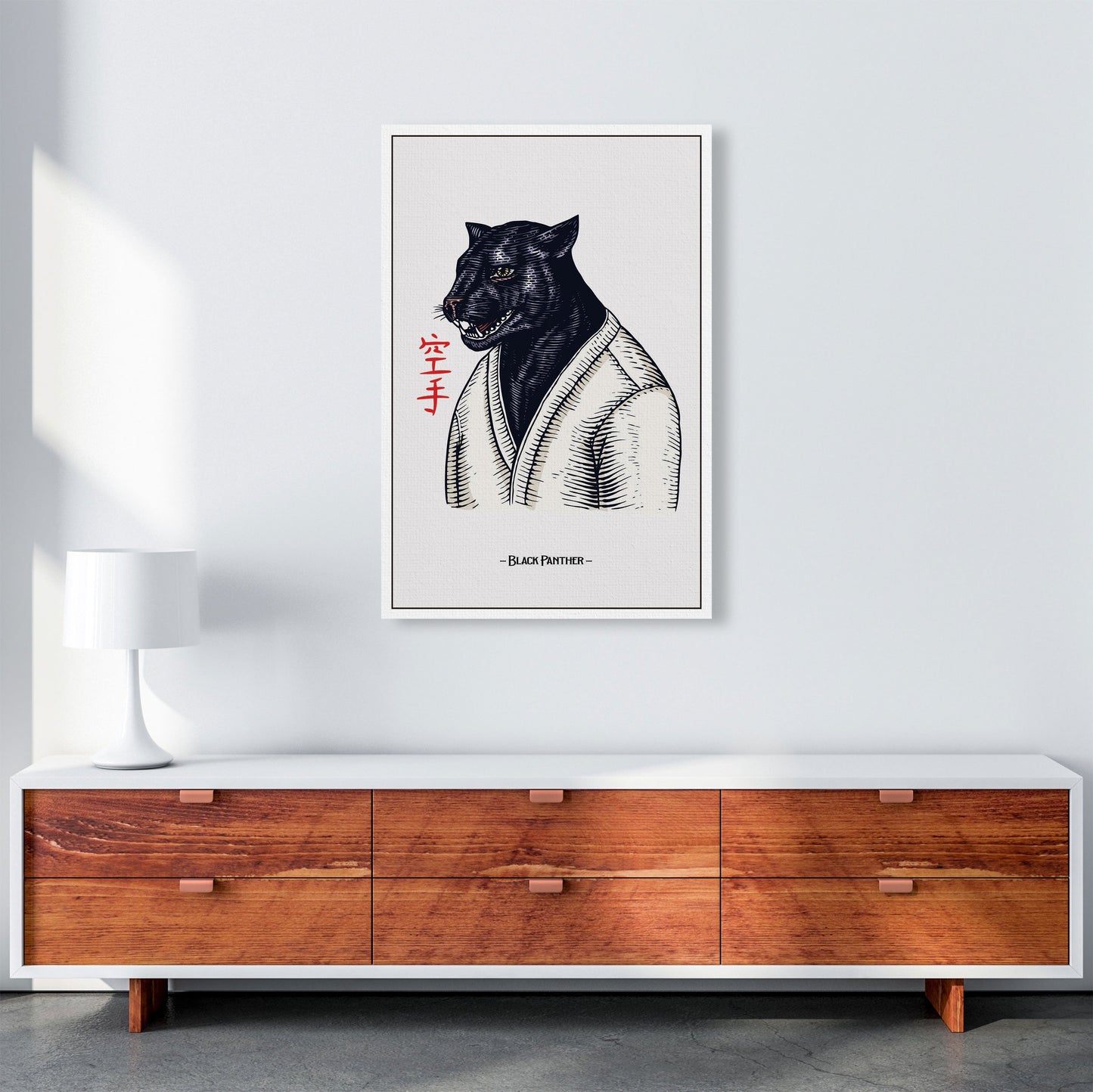 Avelena | Black Panther Kunstdruck von Jason Stanley
