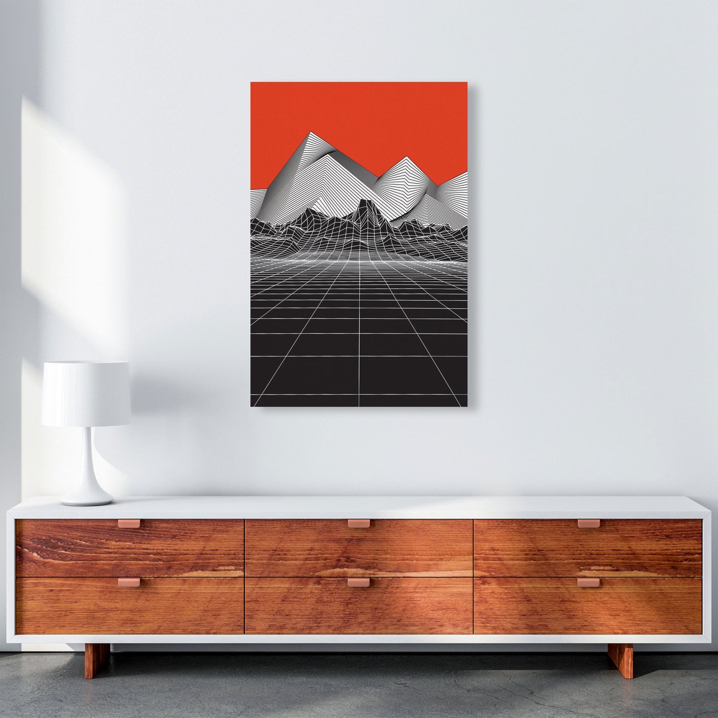 Avelena | Big Red Kunstdruck von Jason Stanley