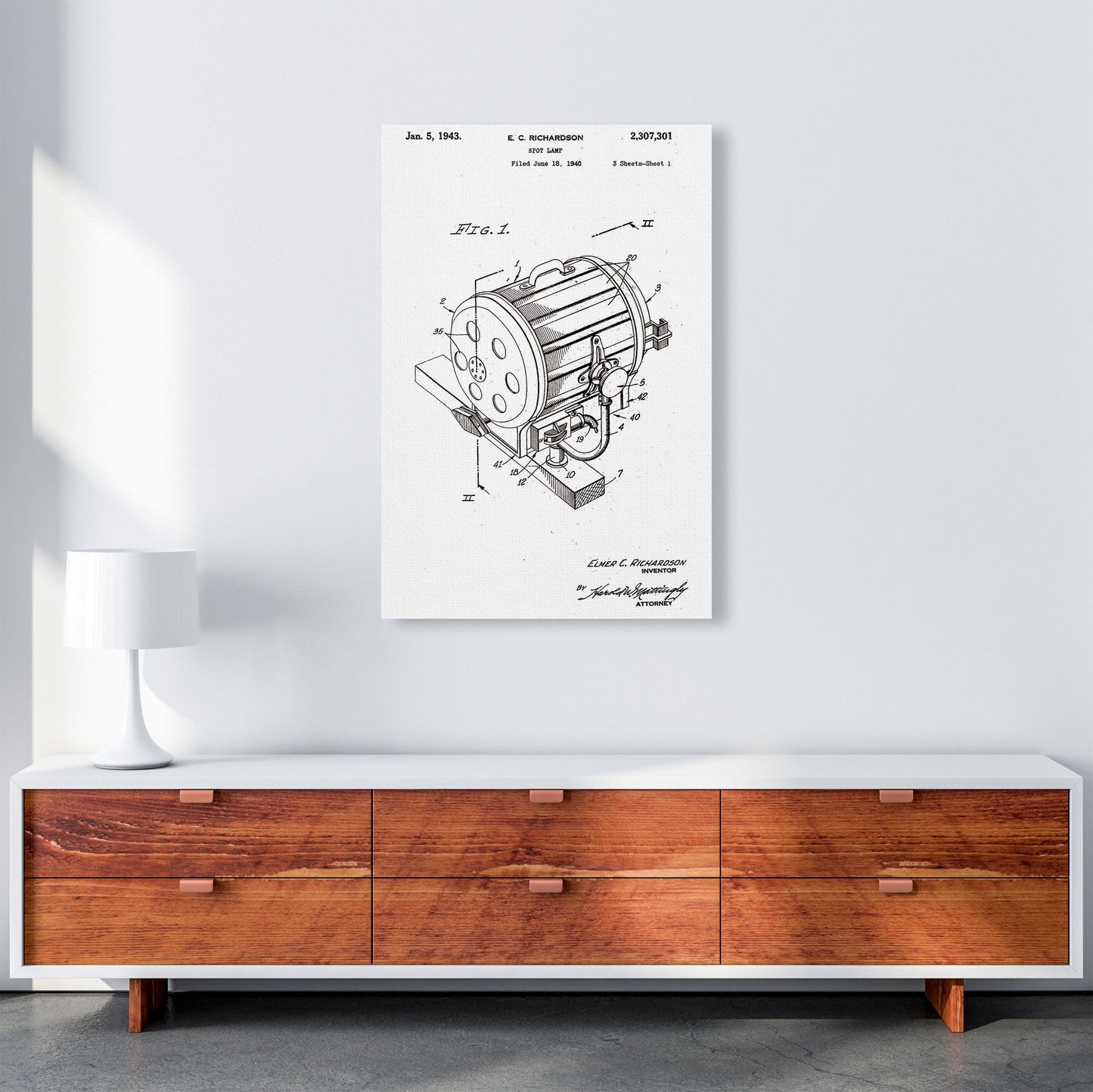 Avelena | Cinema Spotlight Patent Kunstdruck