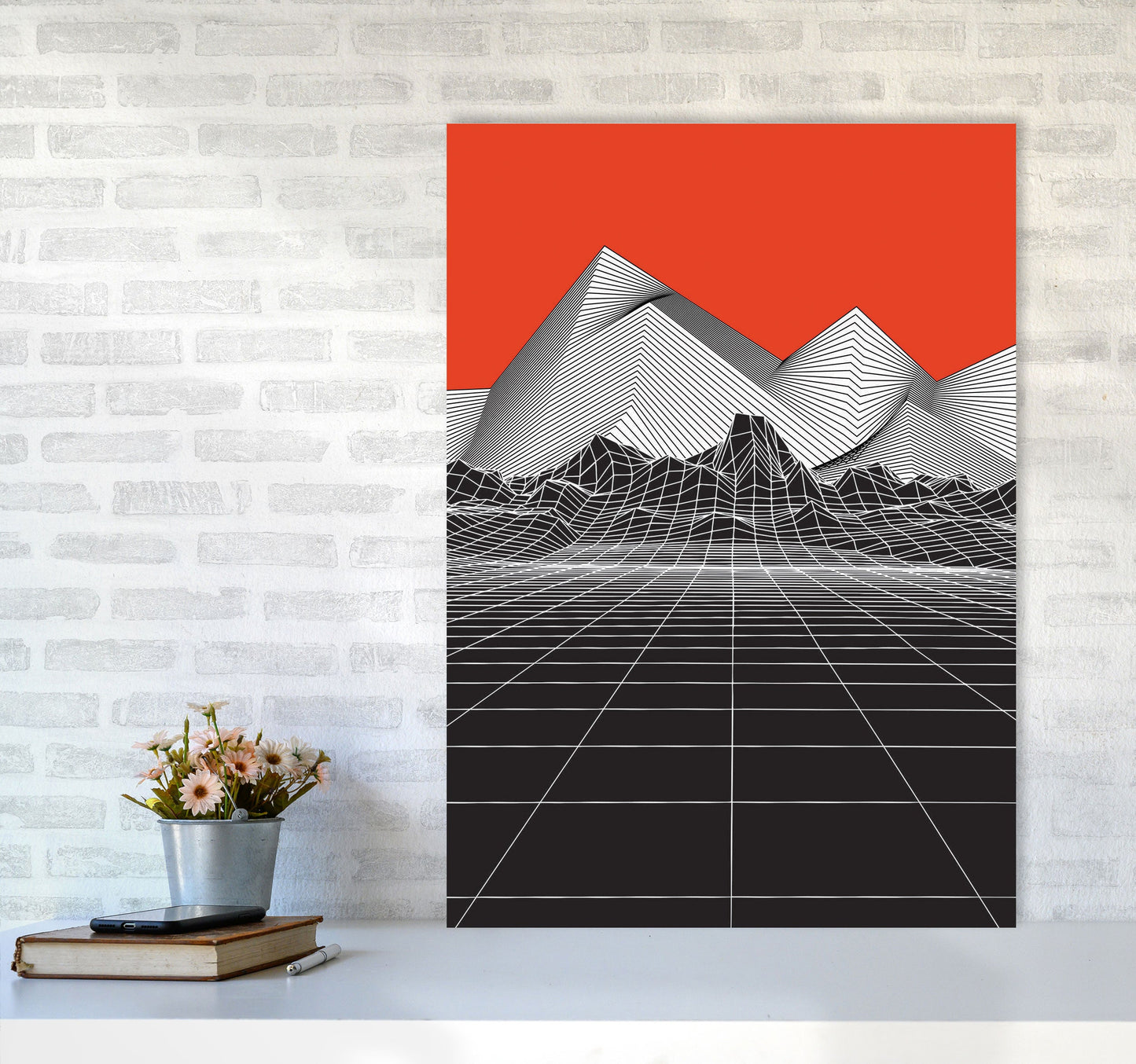 Avelena | Big Red Kunstdruck von Jason Stanley