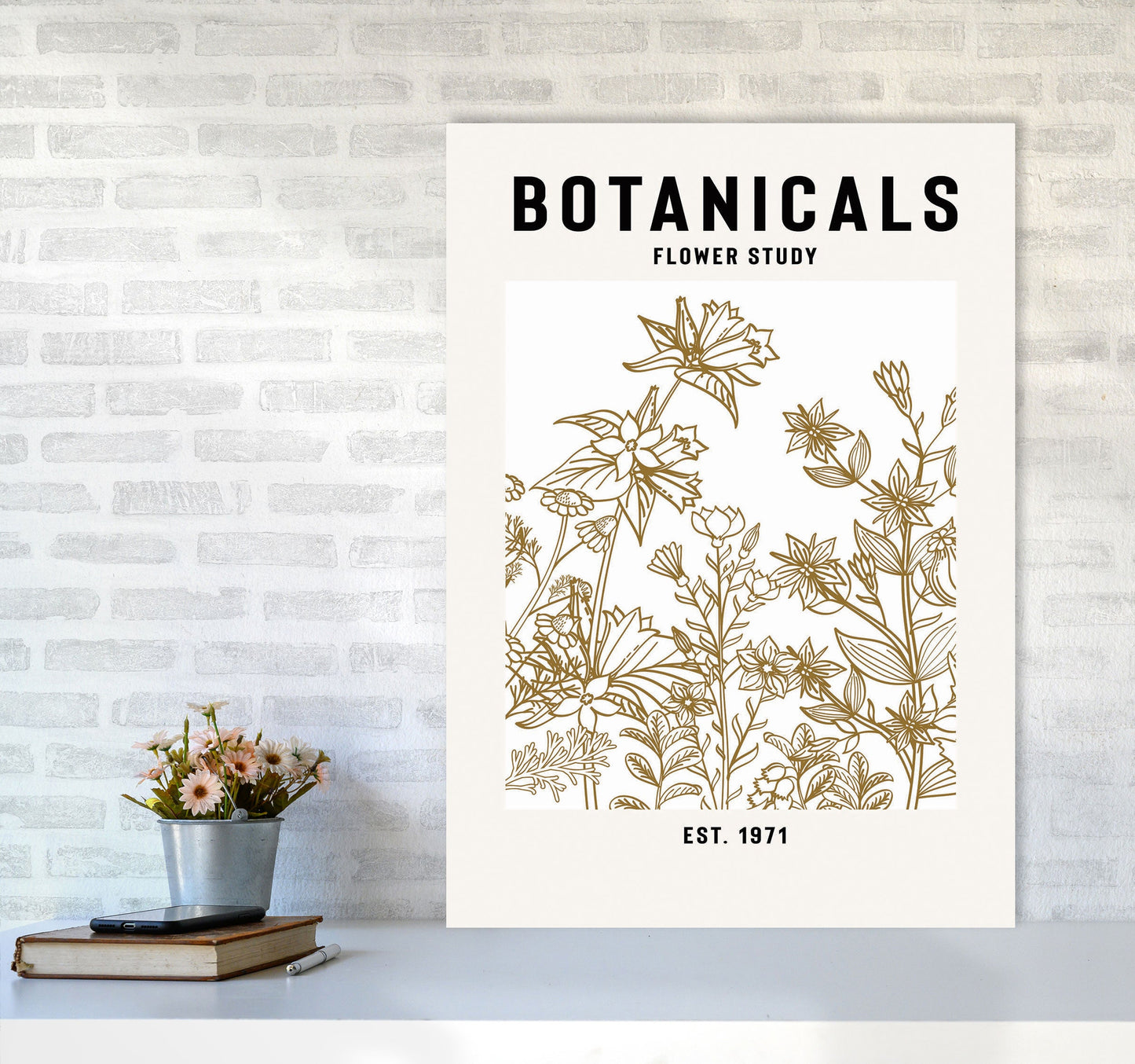 Avelena | Botanicals Flower Study II Kunstdruck